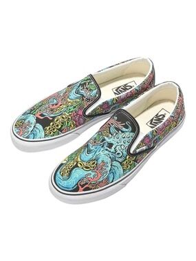 VANS | Classic Canvas Slip-0n in Black/Underwater Print